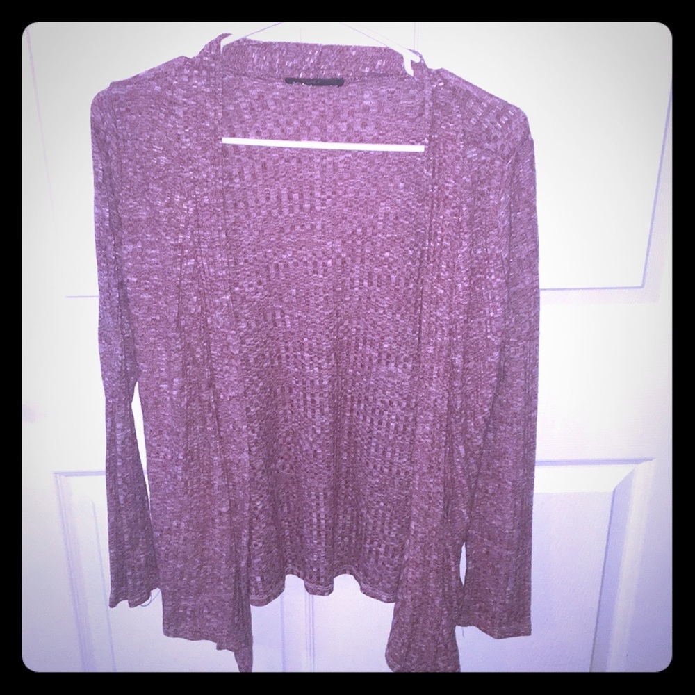 Maroon fall cardigan